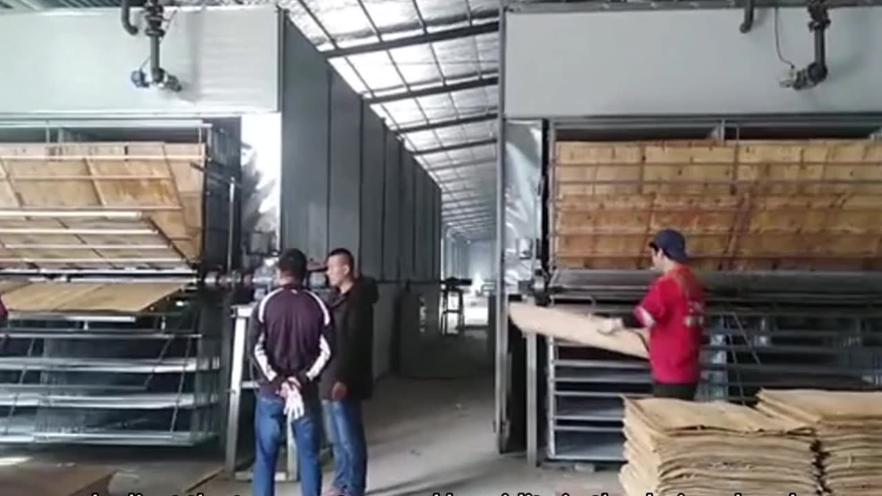 wood veneer drying