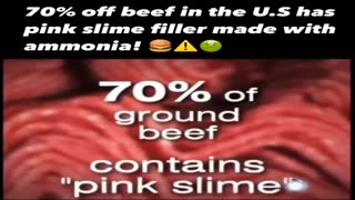 70% of the US Ground Beef Contains Ammonia Pink Slime