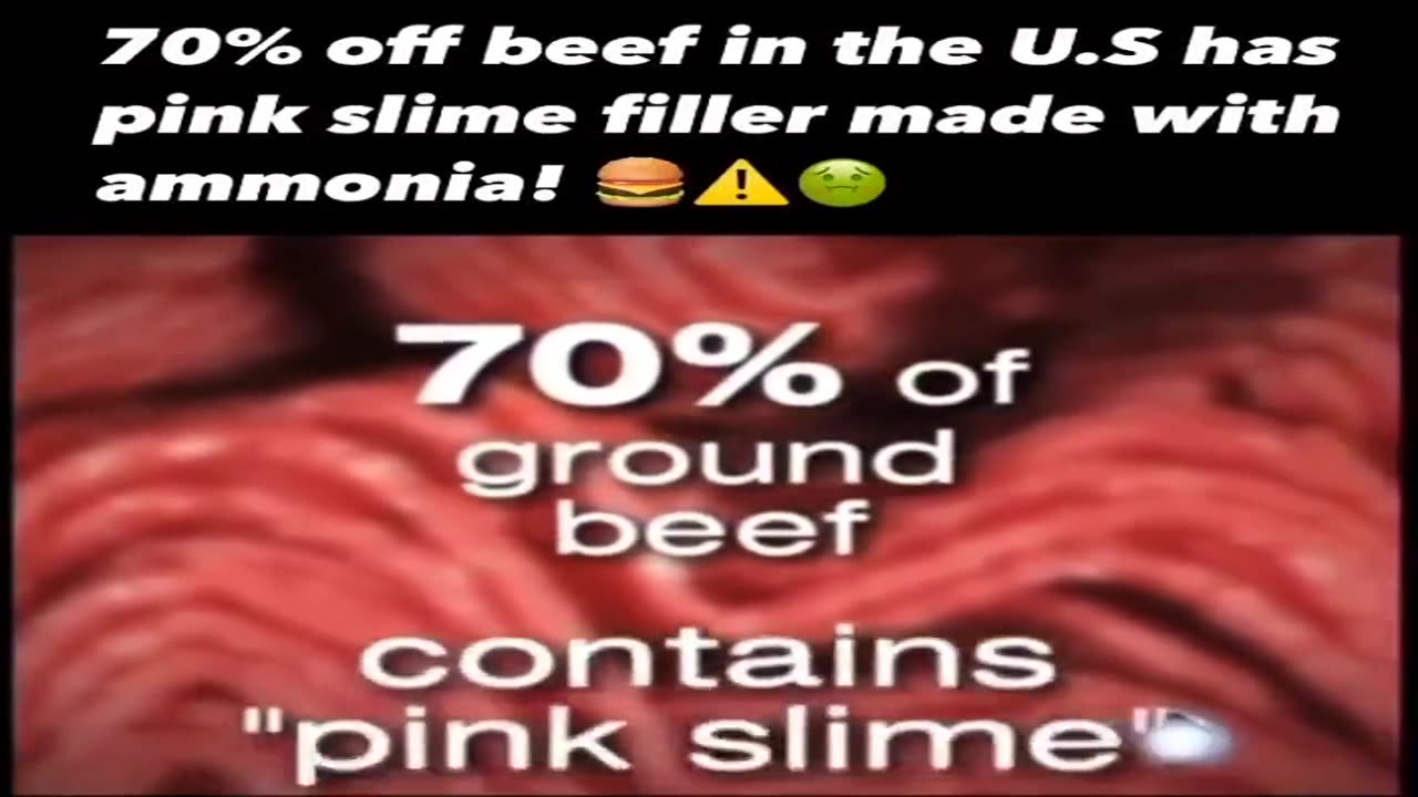 70% of the US Ground Beef Contains Ammonia Pink Slime