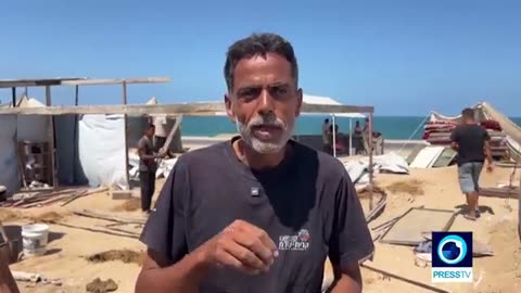 “Army drops leaflets, shells to force us to leave.”