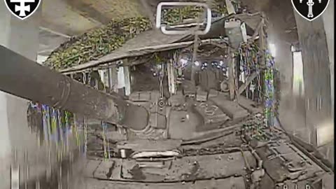 Russian T72 Tank Along with Dozens of Rounds Found Hiding Under Building