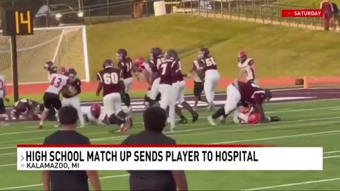 negro high skool foosball player slams White player Spine broken