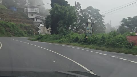 The ride through the cold mountain mist