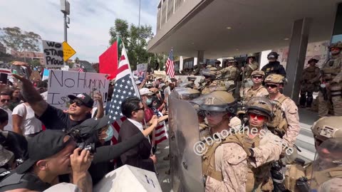 MARINES ATTACKED BY RIOTERS NO RESPECT FOR ANYTHING AMERICAN GET EM OUT