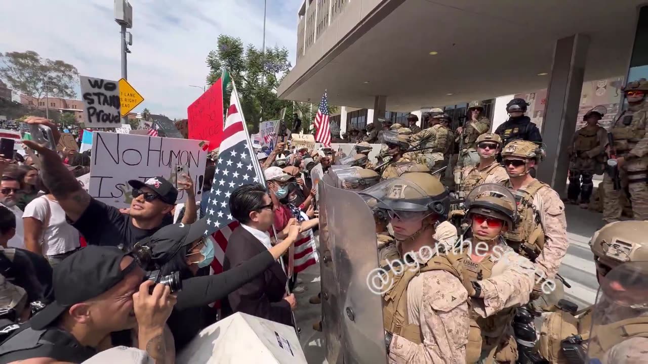 MARINES ATTACKED BY RIOTERS NO RESPECT FOR ANYTHING AMERICAN GET EM OUT