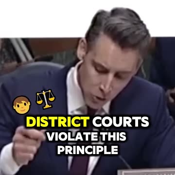 Hawley Calls Out Double Standards on Universal Injunctions