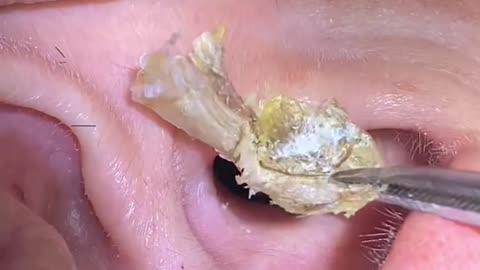 A piece of aged wax