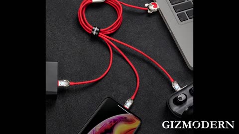 3-in-1 1.2m Multiple Cable with Type-C_Micro USB_Lightning, Compatible with Most Phones and Tablets