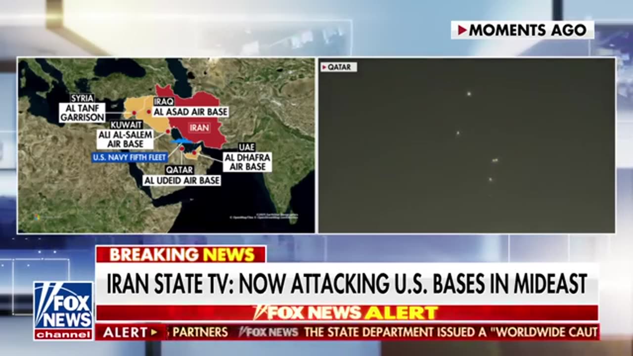 WATCH_ Iran launches attack on US base in Qatar in wake of strikes