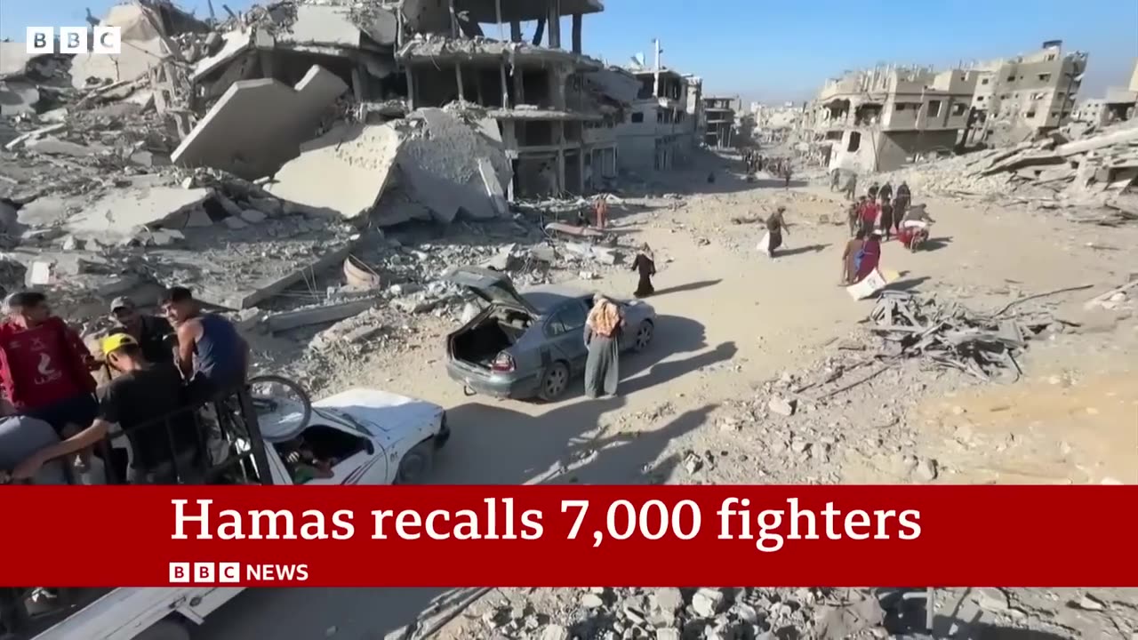 Hamas mobilises fighters in Gaza as fears of internal violence mount | BBC News