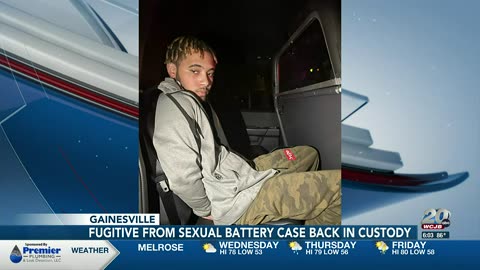 Black man in custody of Alachua County Sheriffs Office after fleeing sexual battery charges