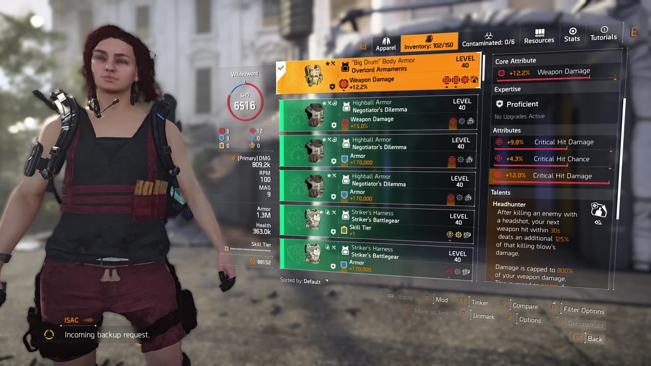Trying Rifle Builds thru West End Sweep / #Gameplay #Division2 #TomClancy #WZ