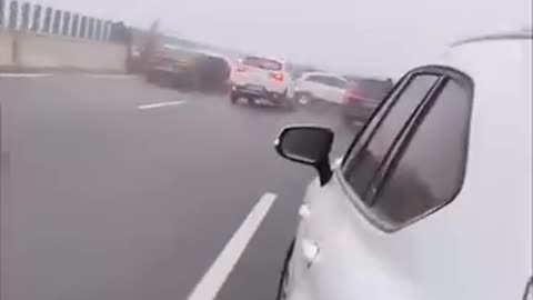 China Highway Accident plenty of car damage