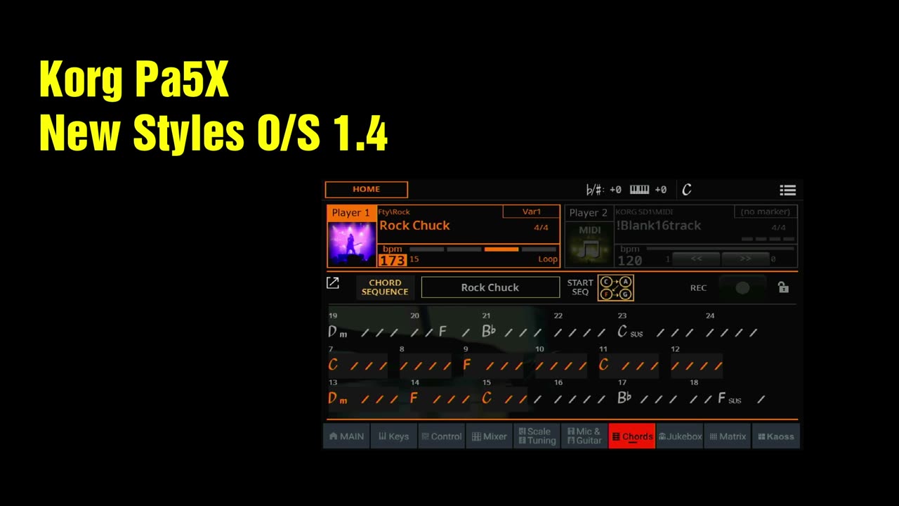 Korg Pa5X New Styles in OS 1.4