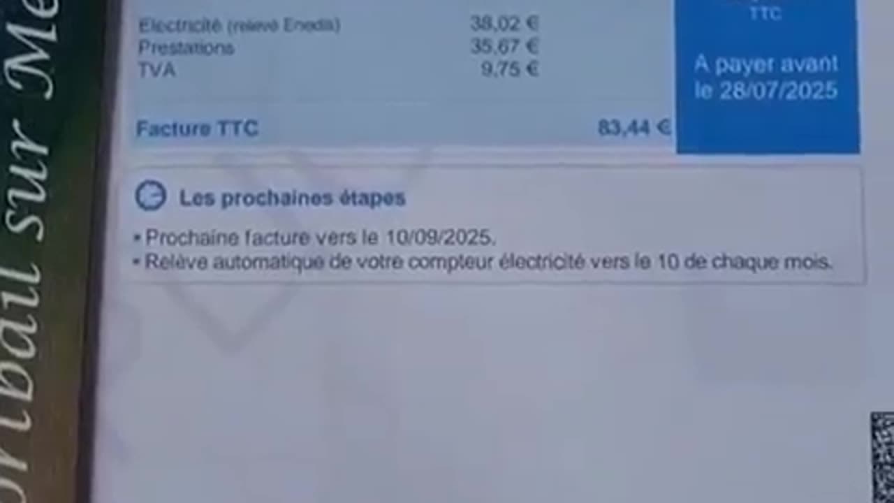 Citoyen initié - 8344 de facture délectricité dont à peine 295 de consommation r...