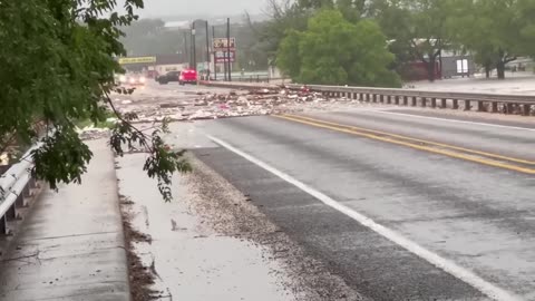 Shocking video shows how quickly the Texas flood waters rose over 20 feet