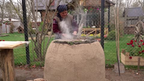 Roasting a Whole of Lamb in Tandoor Oven