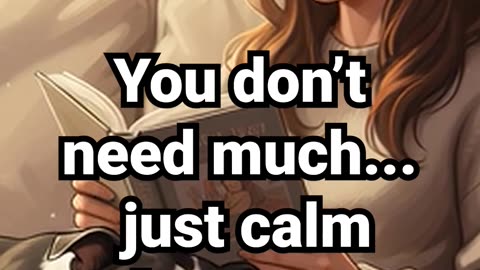 You don’t need much — just calm and company #lofibeats #studentmotivation