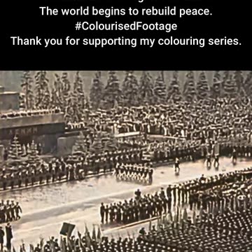 Victory Parade Red Square 1945 WWII Ends in Europe #WWIIColourised