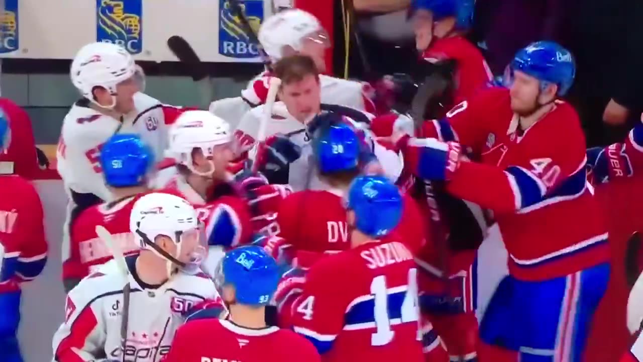 Caps Tom Wilson & Habs Josh Anderson Bench Incident 💪🏻
