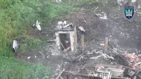 Drone Follows Russian Soldier into Basement Corridor