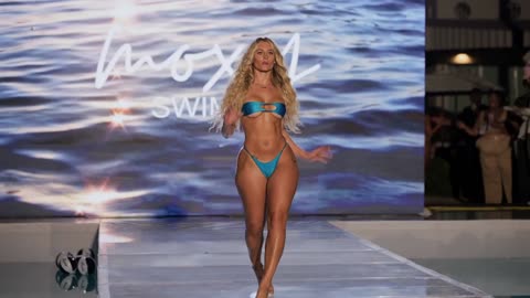 Abby Seidal heats up the runway for Moxy Swim during Fusion Fashion Events