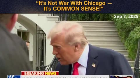 Trump DESTROYS Reporter Asking About “War With Chicago” — “Be QUIET… That’s Fake News!
