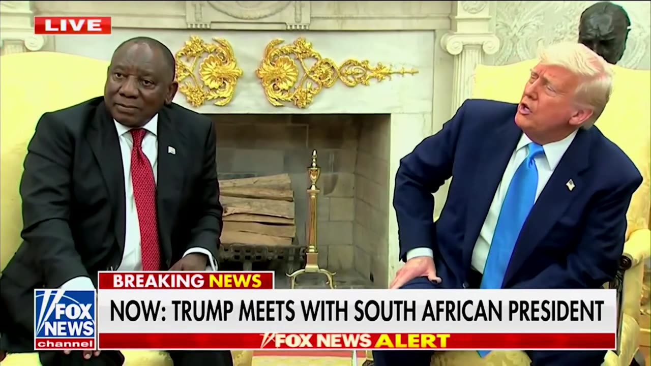 Trump confronts South African President in WH