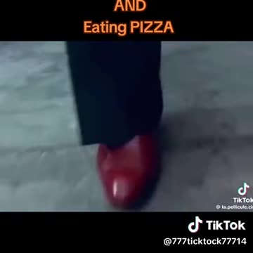 JOHN TRAVOLTA , RED SHOES AND EATING PIZZA ... HMMMM