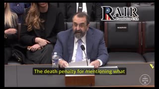 ROBERT SPENCER CONGRESSIONAL TESTIMONY WARNS ABOUT ISLAMIC SHARIA LAW INFILTRATING USA.