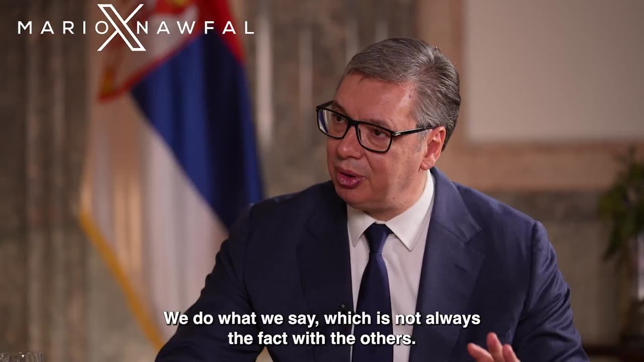 Mario Nawfal interviews Serbia's President Vucic [clip]