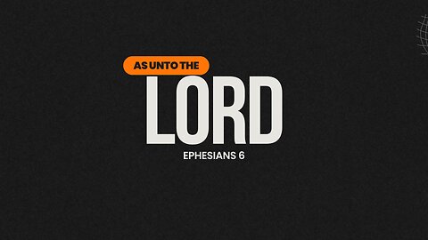 As Unto The Lord - Bro. Ulises Hernandez