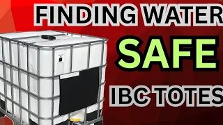 Finding Water Safe IBC Totes
