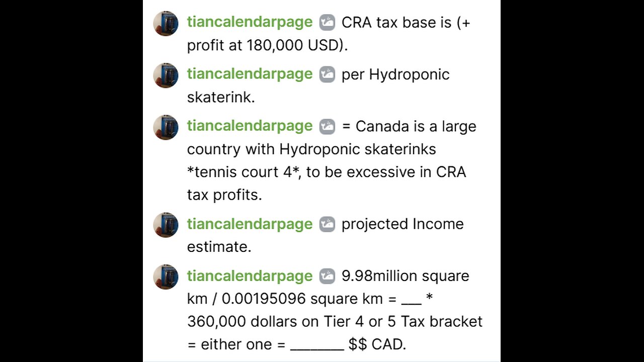 December 9 2025 -- CRA tax base questions.