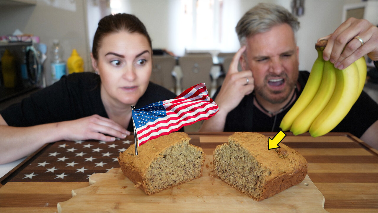 Brits Try Banana Bread for the First Time – How Does This Work ?!?!