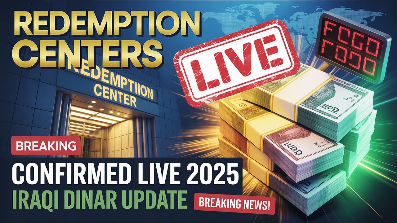 Redemption Centers Confirmed LIVE – Iraqi Dinar BREAKING Update 2025 💥 IQD Today News