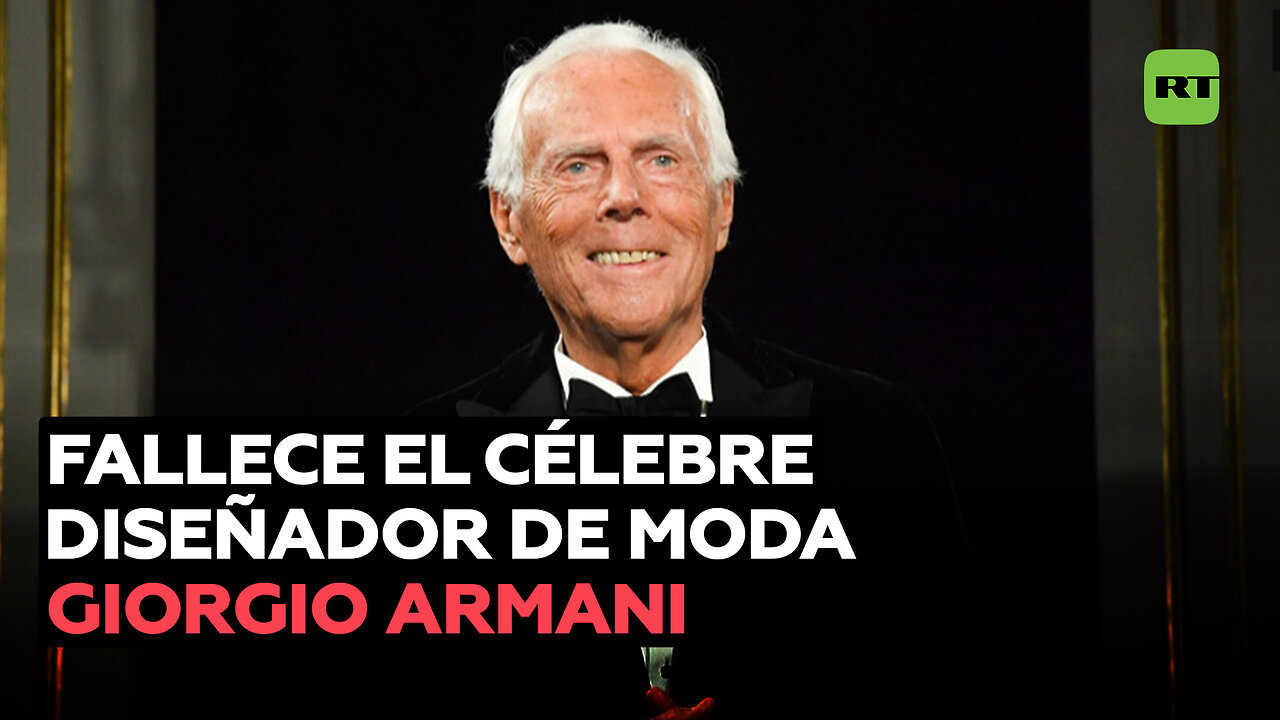 Fallece el icónico diseñador de moda Giorgio Armani