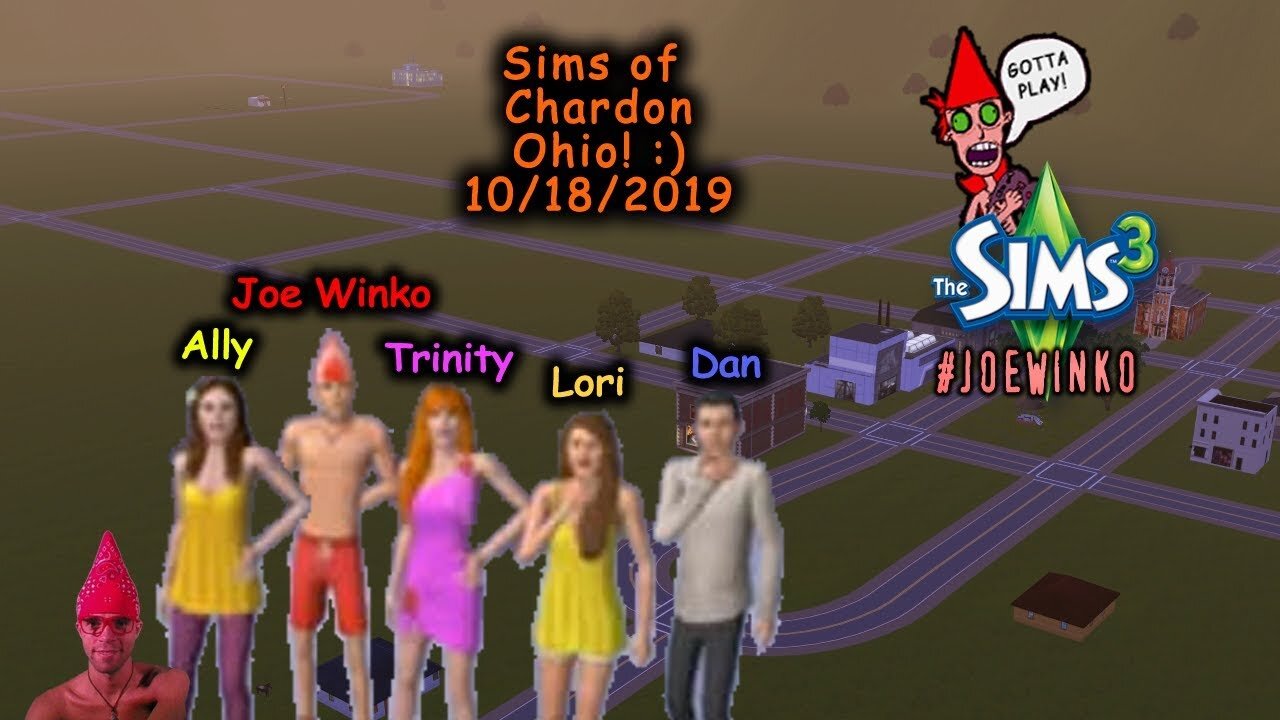Sims of Chardon, Ohio! - Sims 3 Live Stream (Oct 18th 2019) - Joe Winko