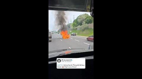 Vehicle Fire In Toronto