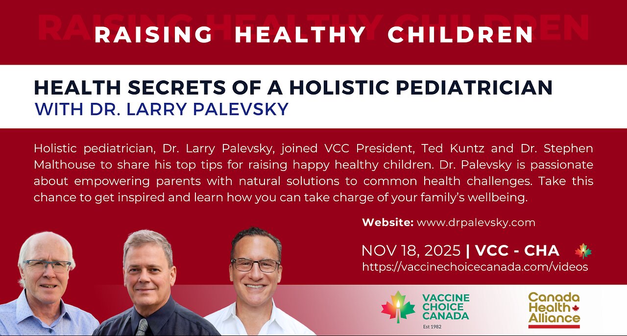 HEALTH SECRETS OF A HOLISTIC PEDIATRICIAN with DR. LARRY PALEVSKY