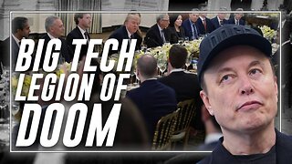 BIG TECH LEGION OF DOOM SURROUNDED TRUMP AT THE WHITE HOUSE LAST NIGHT!!!