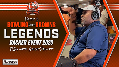 Bowling with Browns Legends LIVE: Part 3 - The RB Room with Greg Pruitt
