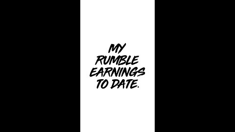 Rumble earnings