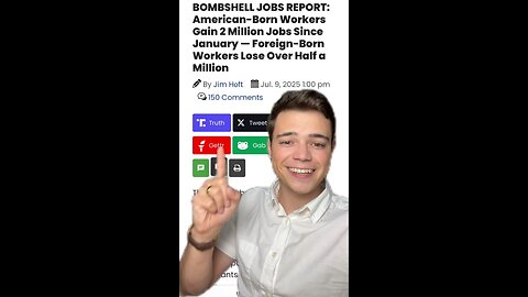 Victor Reacts: This Is What Jobs Reports Should Look Like — Americans First!