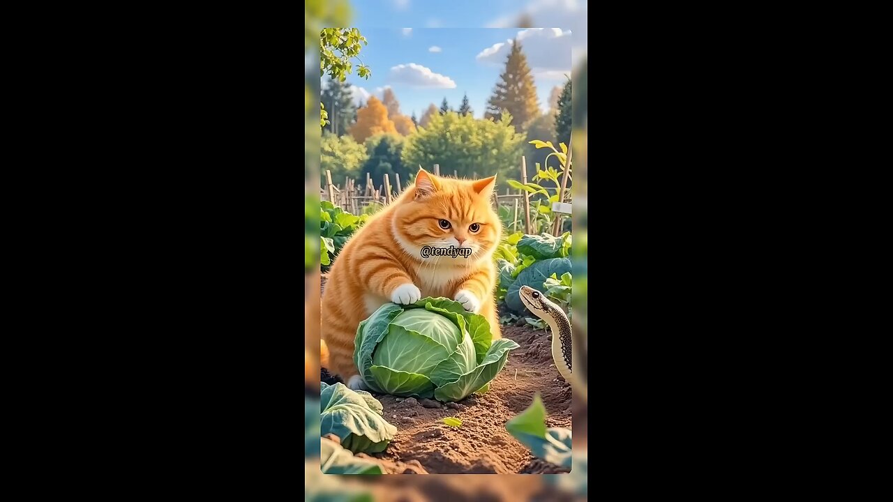 poor cat bitten by a snake
