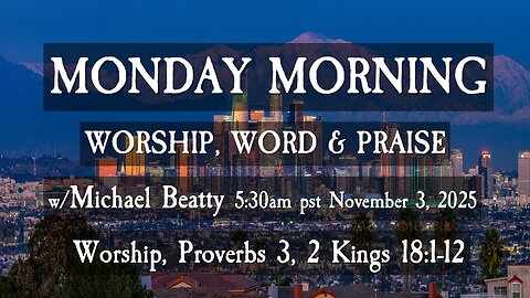 🌤️MONDAY MORNING✝️