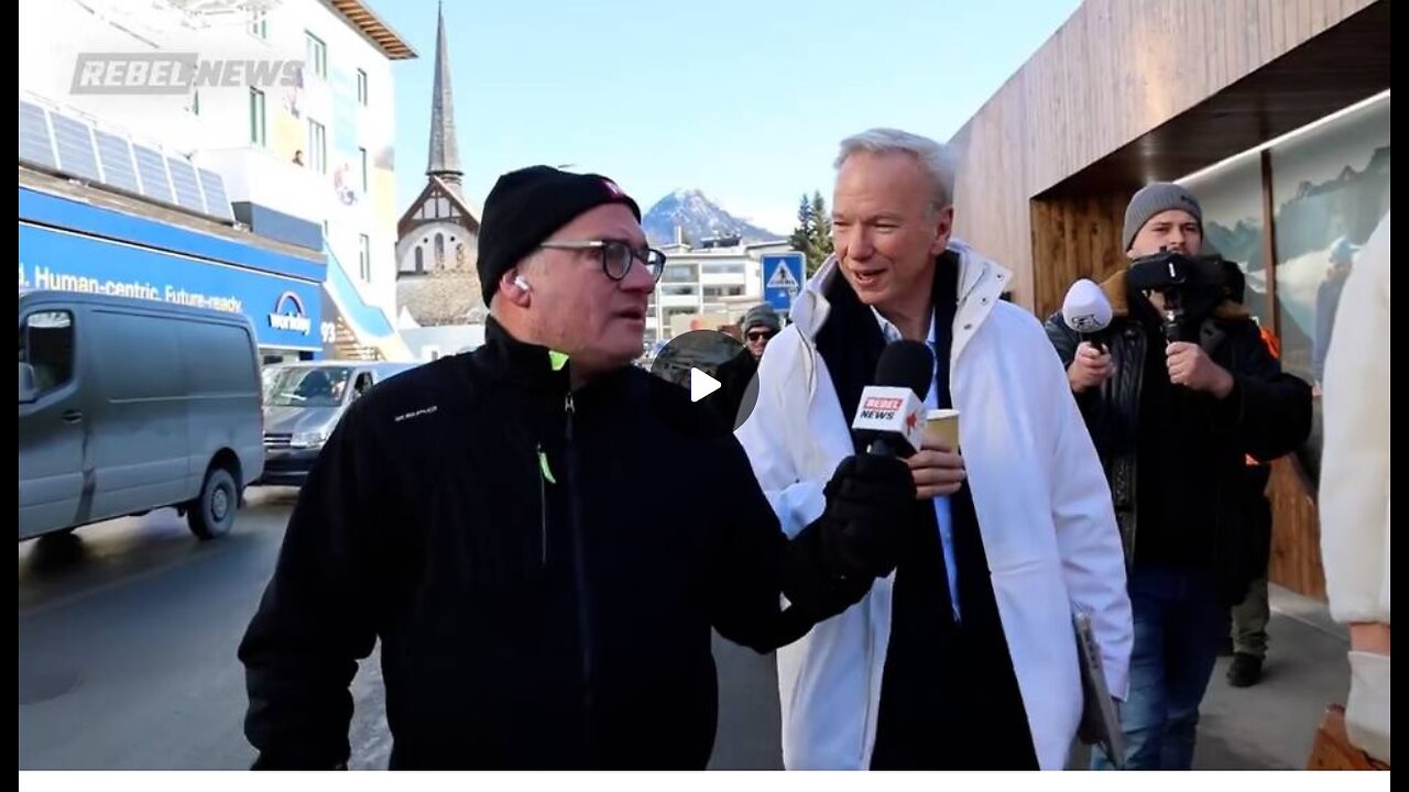 EXCLUSIVE: Google Founder Eric Schmidt Flips Out When Confronted By Rebel News Leader Ezra Levant!