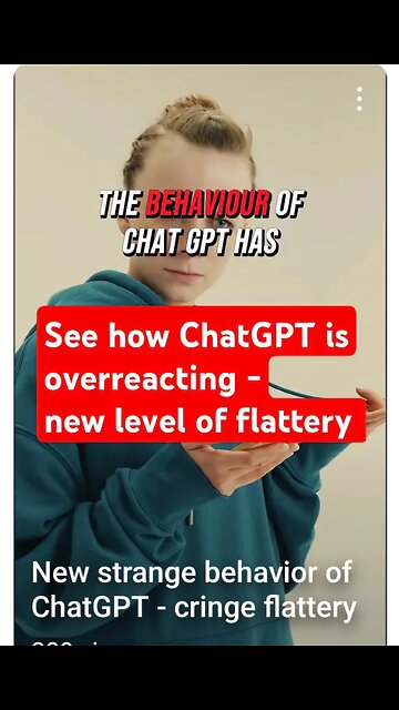 New strange behavior of ChatGPT - cringe flattery