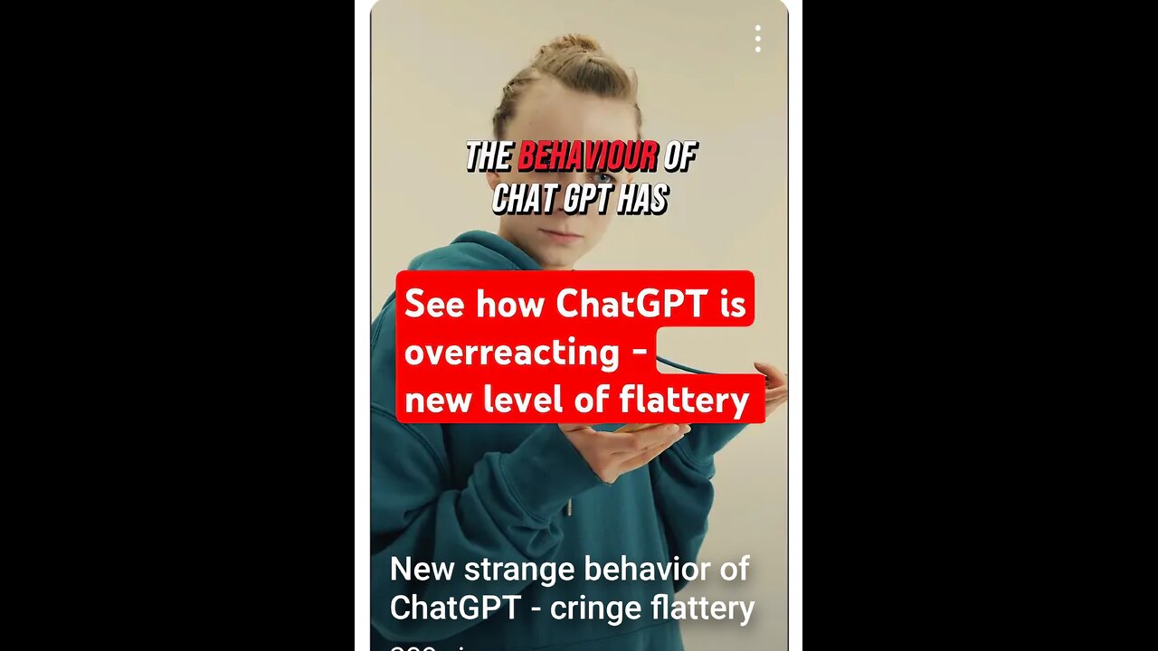 New strange behavior of ChatGPT - cringe flattery