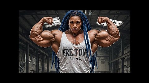 FBB Ai Muscle Girl | Female Bodybuilding Giantess growth Muscular Woman